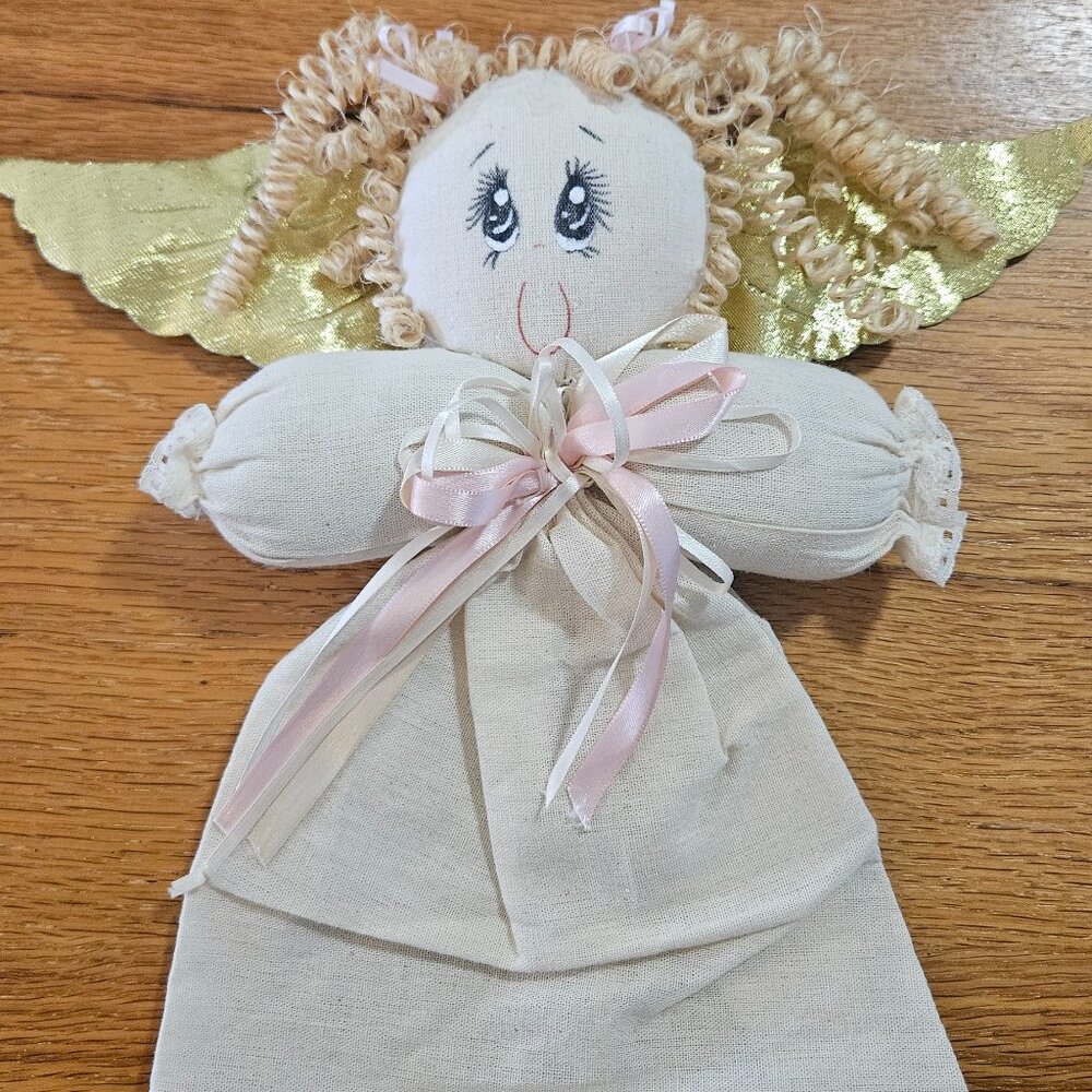Vintage Homemade Christmas Tree Angel